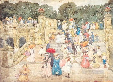  Park Art - The Mall Central Park Maurice Prendergast watercolor